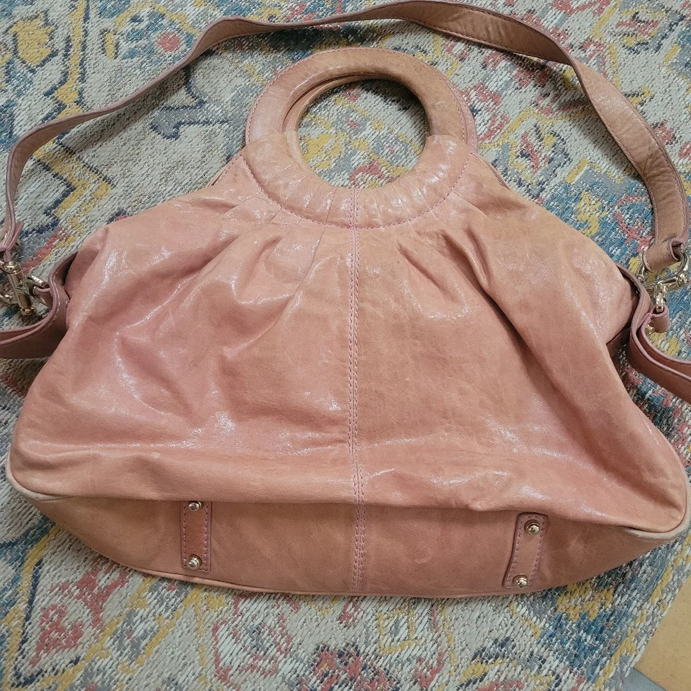Gustto Brown Leather Boho Bag